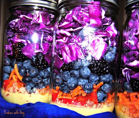 Blue purple passion salad Blue purple passion salad