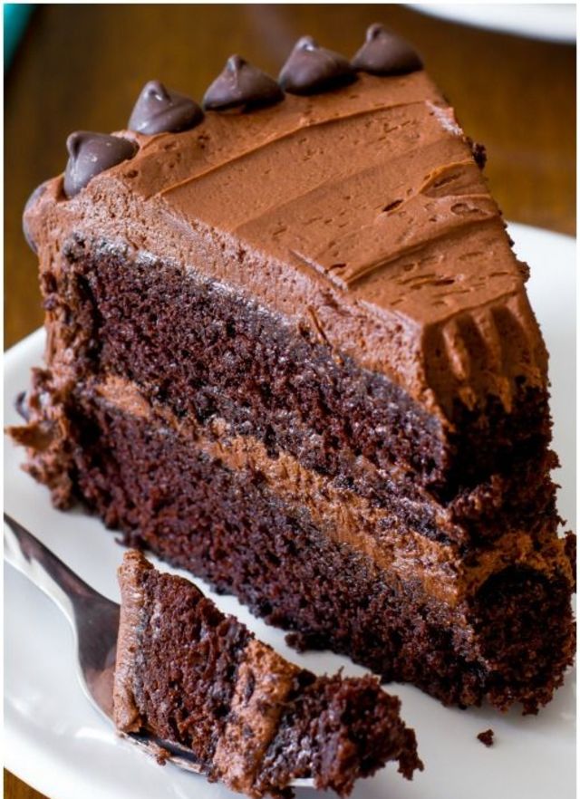 2. This multi-layered chocolate on chocolate beauty.