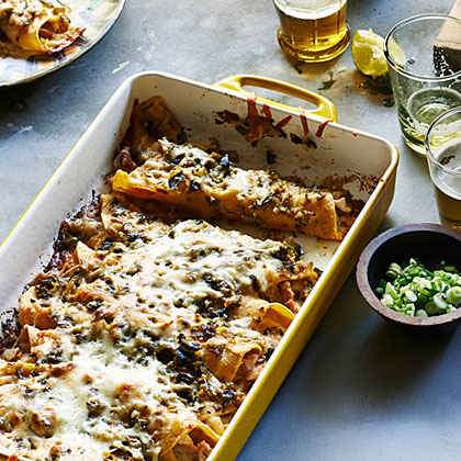 Green Chile Chicken Enchiladas