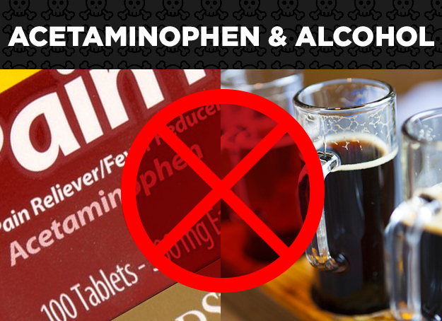 Acetaminophen + Alcohol = Irreversible Liver Damage