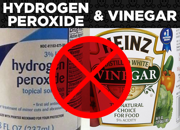 Hydrogen Peroxide + Vinegar = Parecetic Acid