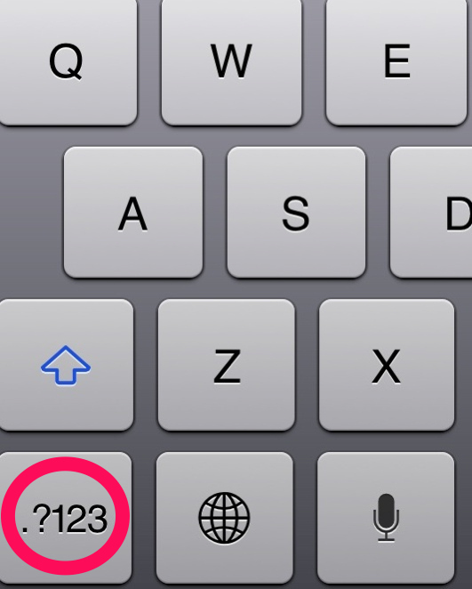Use this little trick when you want to go back and forth between the alpha and numeric keyboard.
