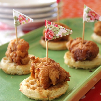 18. Mini Fried Chicken and Waffles