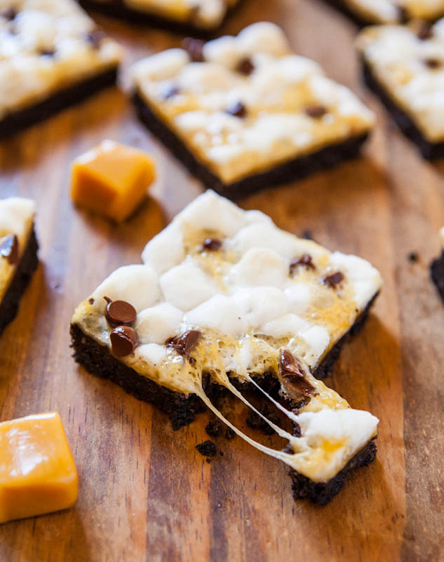 Marshmallow Caramel Oreo Cookie S'mores Bars