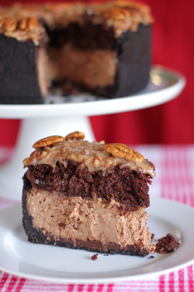 German Chocolate Cheesecake