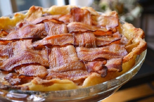 Apple Pie Topped With a Bacon Crust