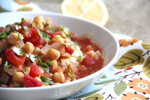 Chickpea Stew with Tomatoes and Apricots