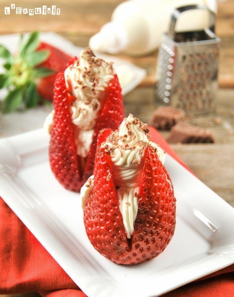 With mascarpone cheese and Grand Marnier.