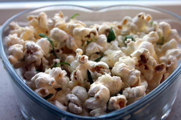 Parmesan Basil Popcorn