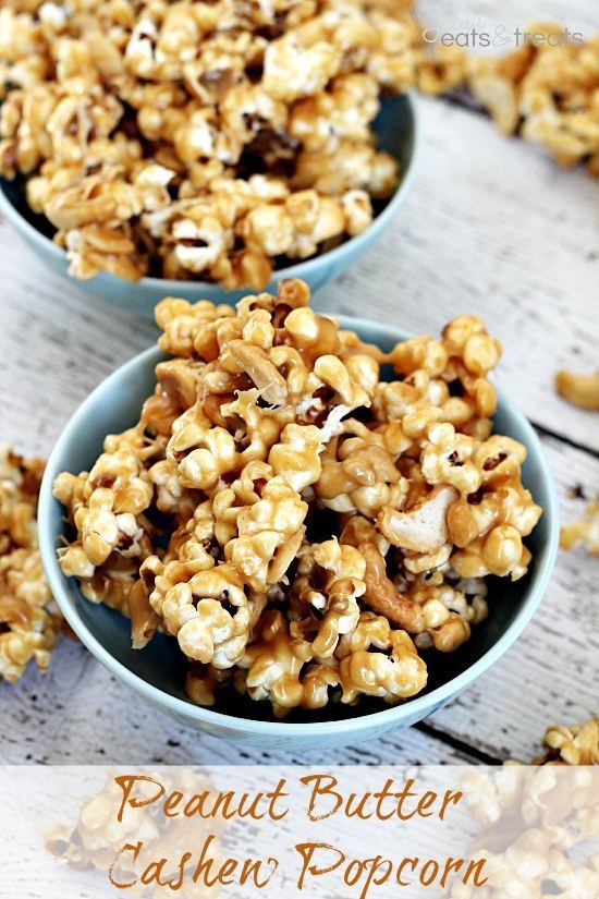 Peanut Butter Cashew Popcorn