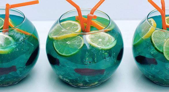 Fishbowl Punch (With Swedish Fish And Nerds)