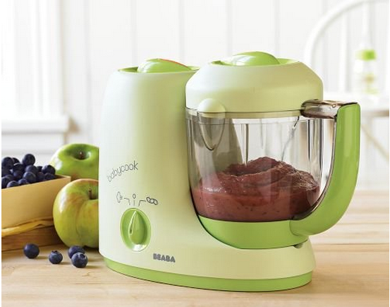 The Beaba Babycook Baby Food Maker can be used to quickly reheat or defrost precooked foods.