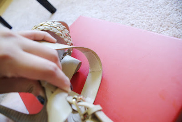 Use moleskin to cushion tight shoe straps.