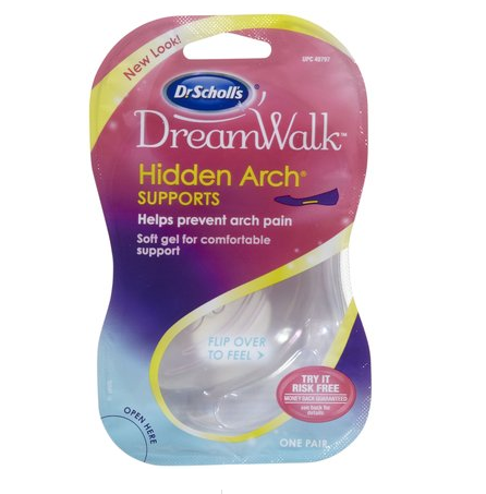 Save your soles with gel arch inserts.