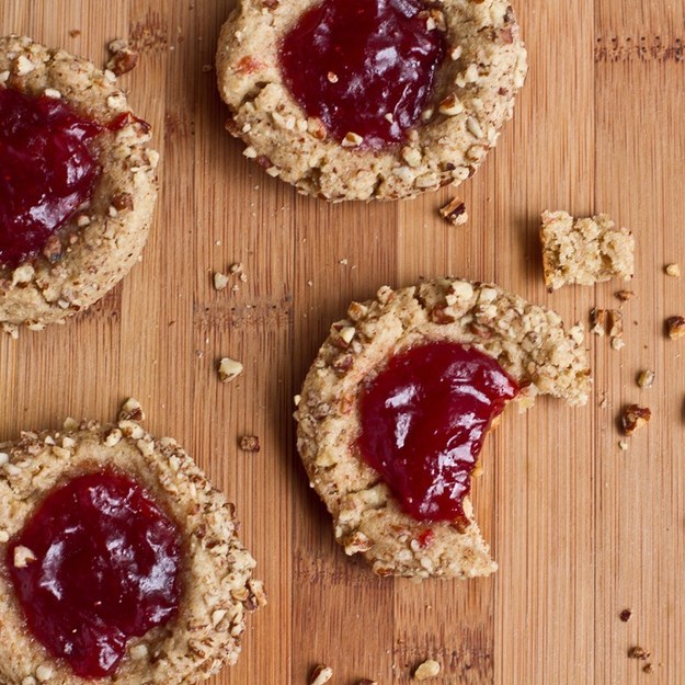 Vegan Strawberry Thumbprint Cookies