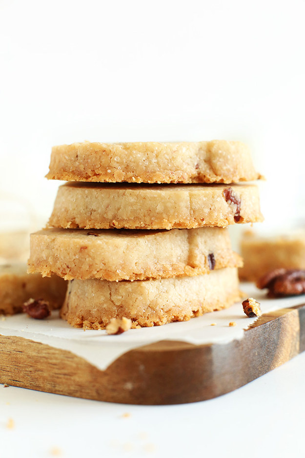 Vegan & Gluten-Free Banana Pecan Shortbread