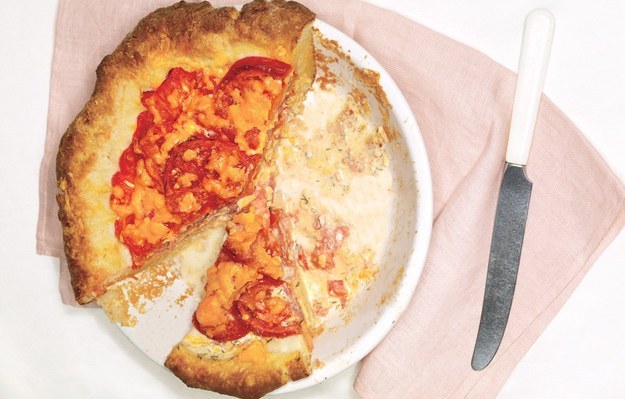 Tomato & Cheddar Pie