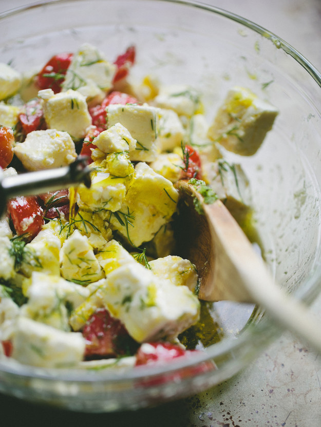 Marinated Feta & Tomatoes