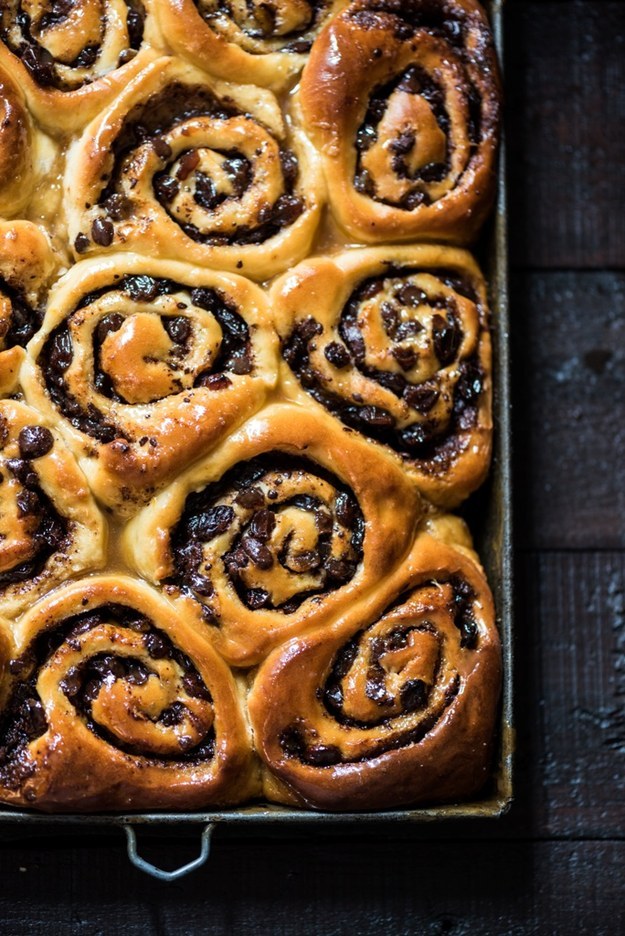 Boozy Chocolate Sticky Buns