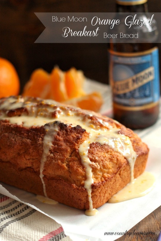 Blue Moon Orange-Glazed Beer Bread