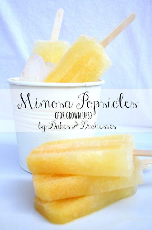 Mimosa Ice Pops