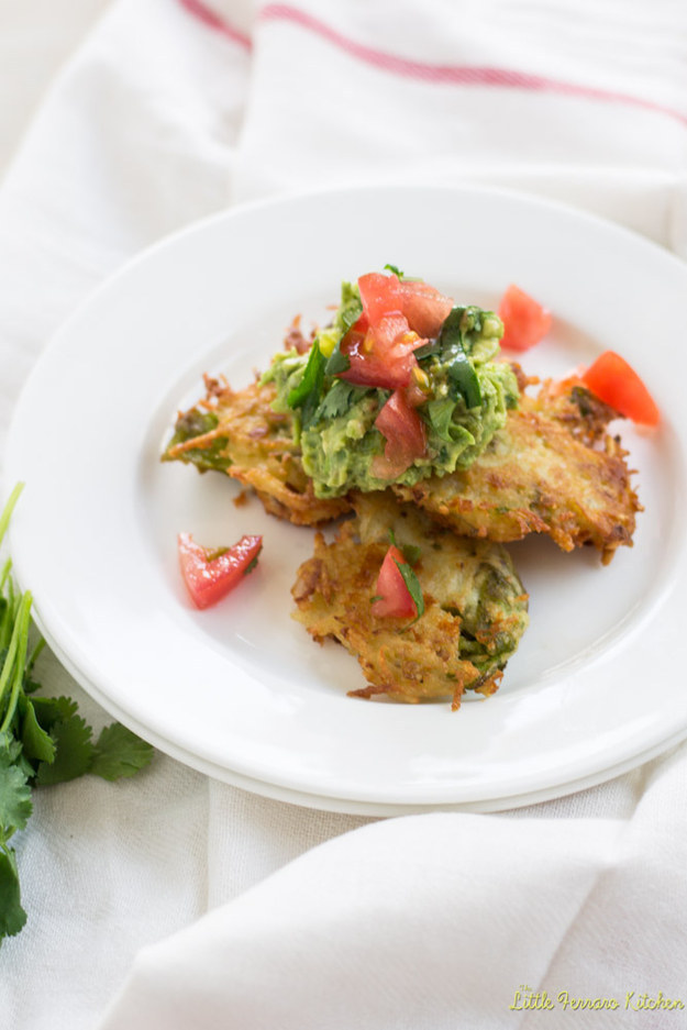Hatch Chile Latkes with Hatch Guacamole