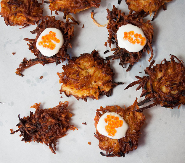 Celery Root, Potato & Parsnip Latkes