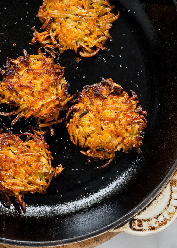 Sweet Potato, Turnip & Parsnip Latkes