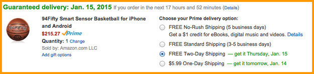 Get a refund on shipping or an Amazon Prime extension if a delivery misses its guaranteed date.