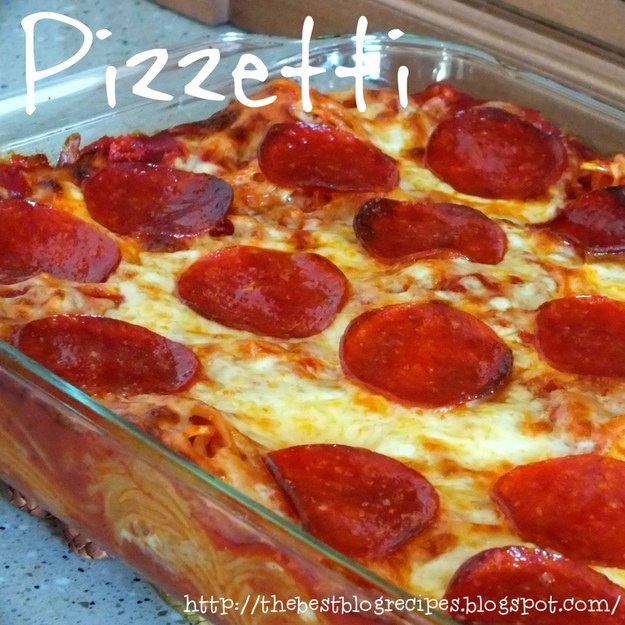 Pizzetti — Pizza & Spaghetti Casserole