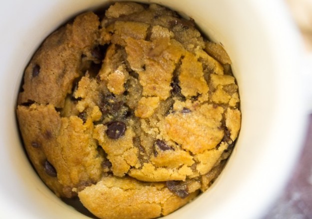Microwave Chocolate Chip Cookie in a Cup