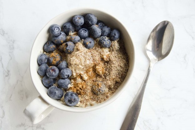 Chia and Flaxseed Microwave Oatmeal