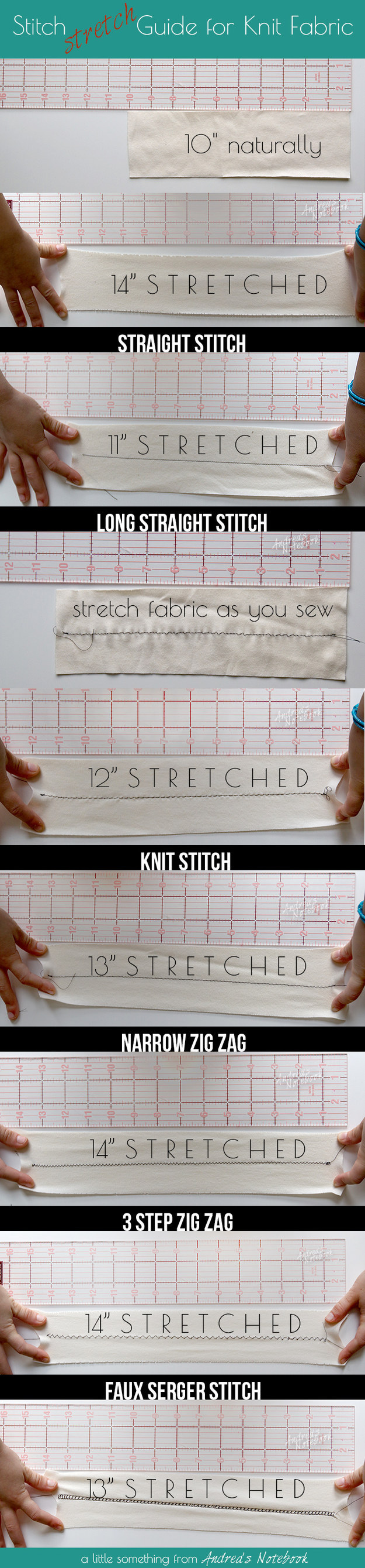 8. Use a regular sewing machine to sew knit fabric.