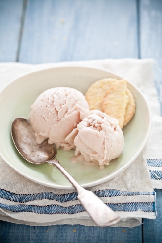 Peach Lavender Ice Cream