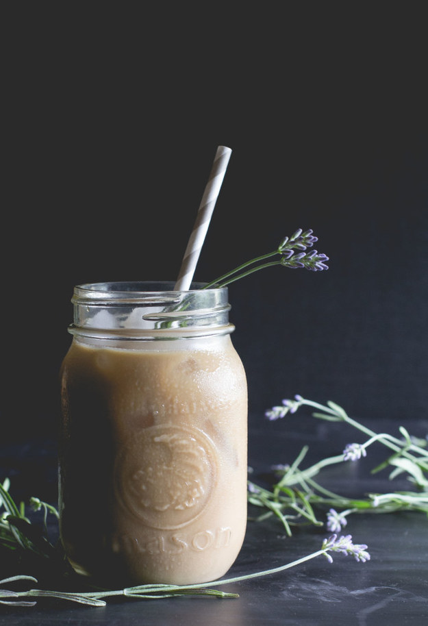 Lavender-Honey Iced Latte