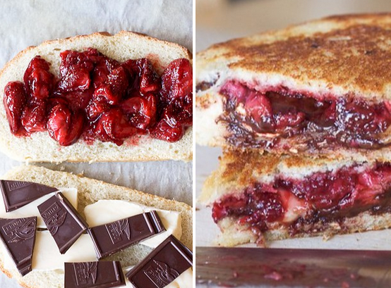 Dark Chocolate, Brie & Raspberry Panini