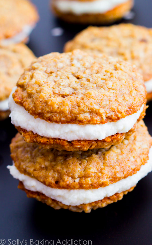 Homemade Little Debbie-Inspired Oatmeal Creme Pies