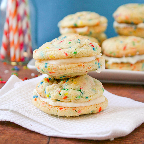 Funfetti Cookie Sandwiches