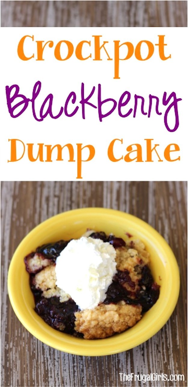 Crock Pot Blackberry Dump Cake