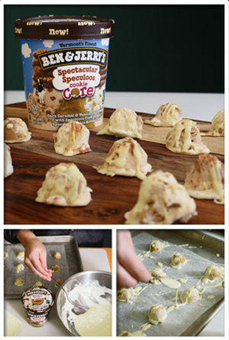 Spectacular Speculoos Ice Cream Truffles