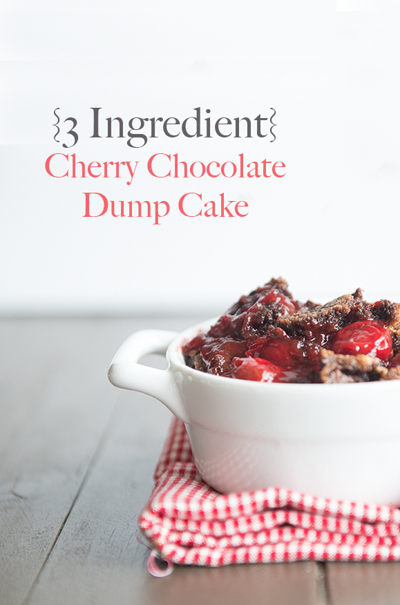 3-Ingredient Cherry Chocolate Dump Cake