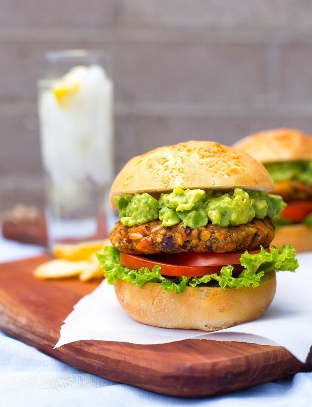 Green Chili and Sweet Potato Burgers