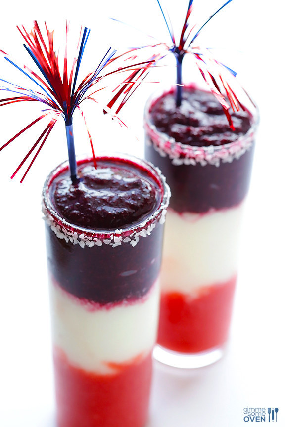 Red, White and Blue(berry) Margaritas