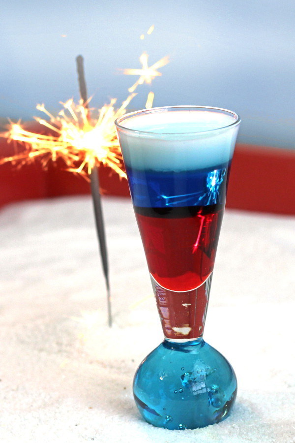 4th of July Layered Cocktail
