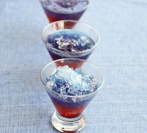4th of July Snow Cone Shots