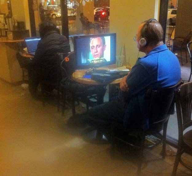 And a customer who treats the place like a home or an office.