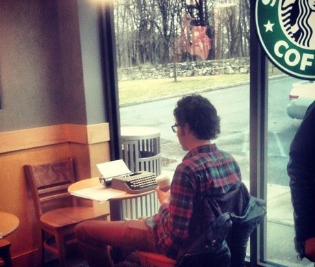 Every store has that one customer who orders an espresso and spends all morning in the store writing, thinking he's Hemingway.