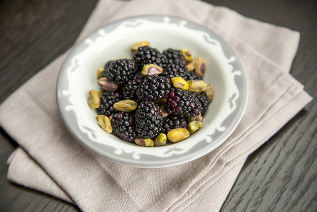 Or package a few baggies of nuts + berries.