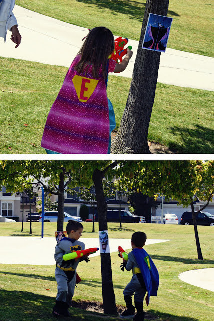 Round up the biggest, baddest Disney villains and use them for squirt gun target practice.