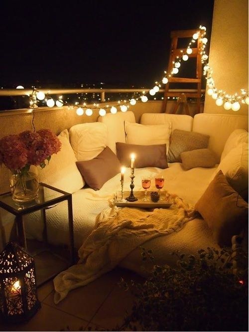 And lastly, make it super-crazy-extra cozy with cheap mini lanterns.